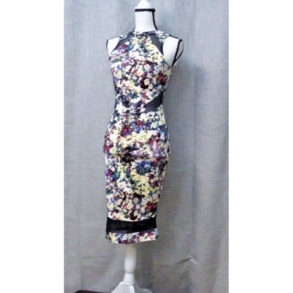 $59.00 Material Girl Junior’s Sleeveless Floral Print Bodyco, Multi, Size S
